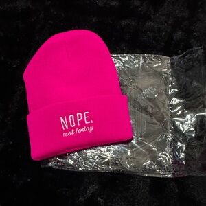 Hot Pink Beanie - Nope, Not Today